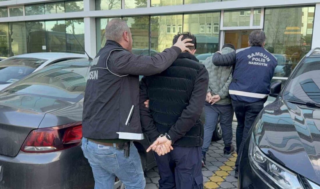 Samsun’da Canik ve İlkadım ilçelerinde düzenlenen uyuşturucu operasyonlarında biri kadın