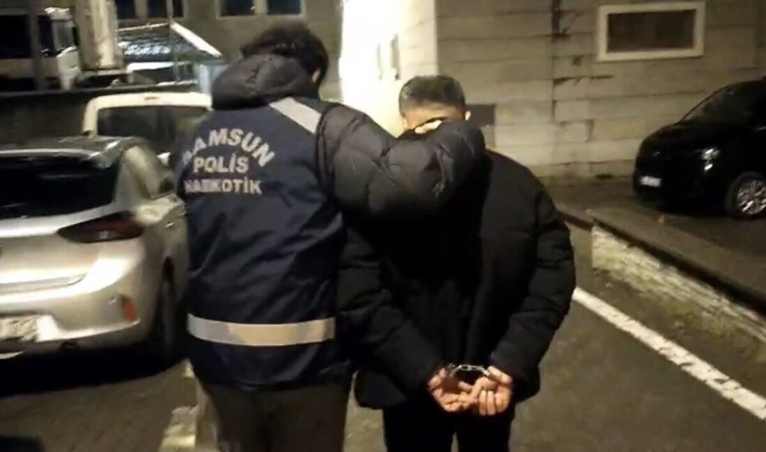 Samsun’un İlkadım ilçesinde uyuşturucu suçlarına yönelik yürütülen çalışmalar kapsamında 18