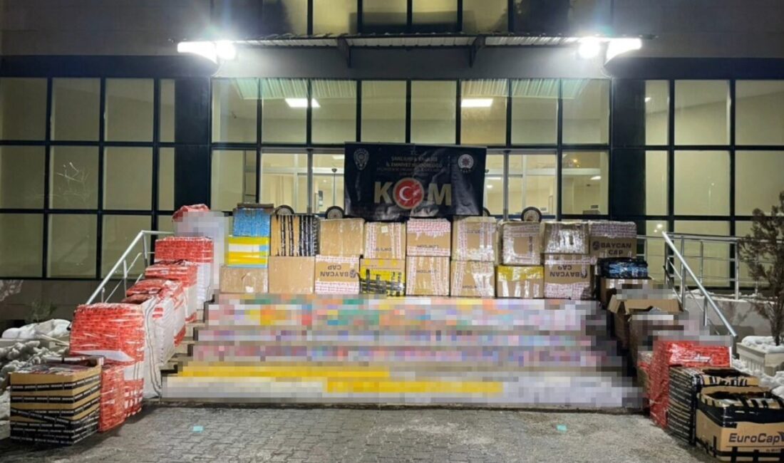 Şanlıurfa’da 15 milyon TL değerinde kaçak sigara ele geçirildi, 2