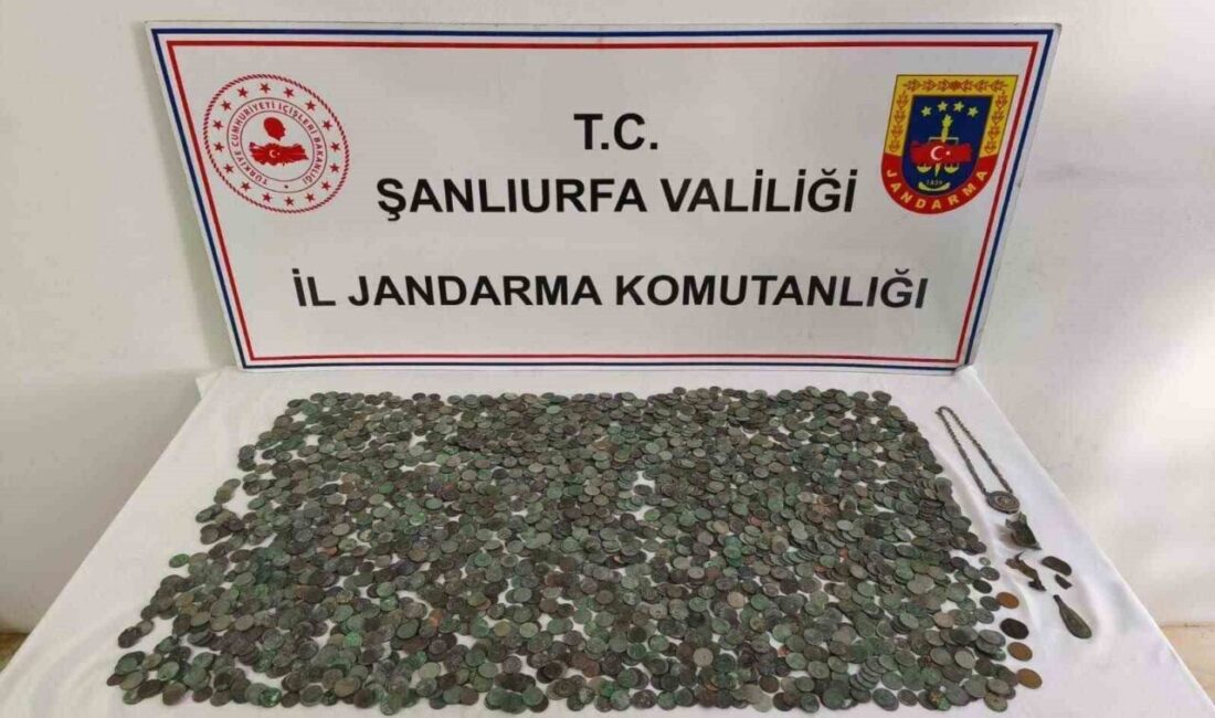 Şanlıurfa’nın Ceylanpınar ilçesinde düzenlenen operasyonda 2 bin 638 adet gümüş