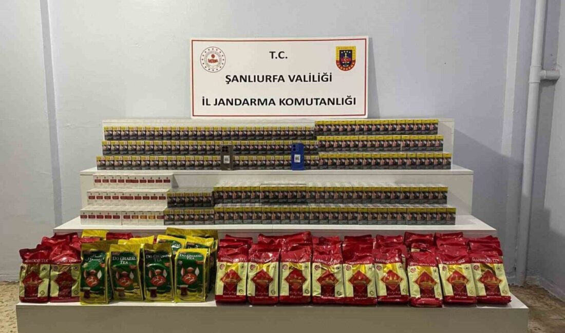 Şanlıurfa’da jandarma tarafından tütün ve alkol kaçakçılarına yönelik yürütülen çalışmalar