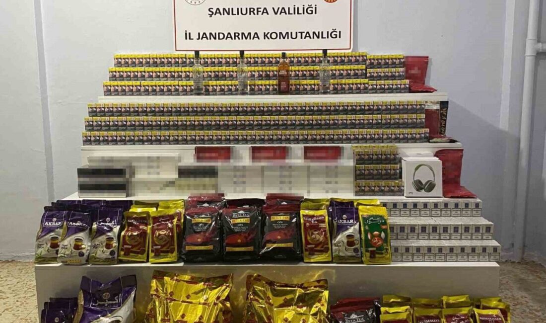 Şanlıurfa’nın Viranşehir ilçesinde 9 bin 440 paket gümrük kaçağı sigara