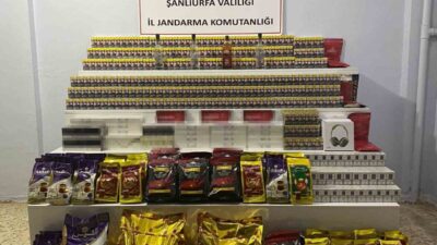 Şanlıurfa’nın Viranşehir ilçesinde 9 bin 440 paket gümrük kaçağı sigara