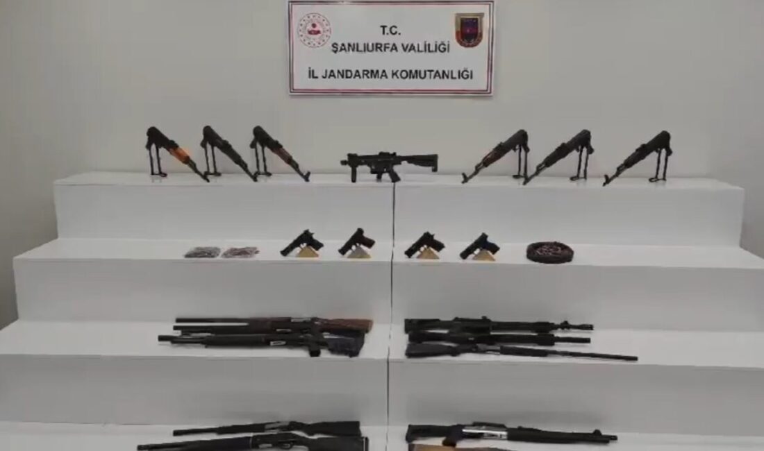 Şanlıurfa’nın Viranşehir ilçesinde silah ve mühimmat kaçakçılığına yönelik düzenlenen operasyonda