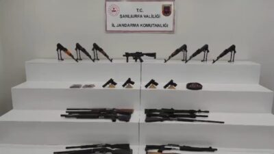 Şanlıurfa’nın Viranşehir ilçesinde silah ve mühimmat kaçakçılığına yönelik düzenlenen operasyonda