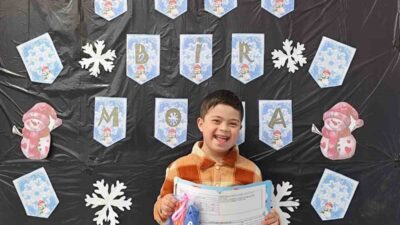 Şanlıurfa’da down sendromlu öğrenci Muhammed Said Kendirci ilk karnesini heyecanla