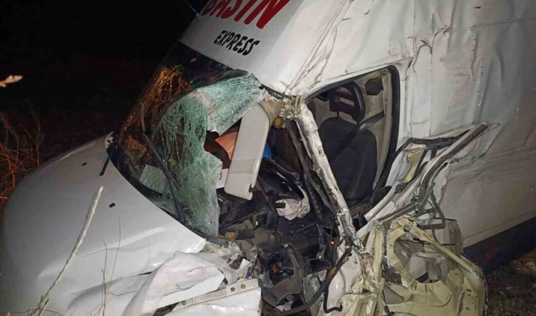 Afyonkarahisar’da meydana gelen trafik kazasında kayarak yoldan çıkan ve şarampole