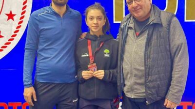 Şehitkamil Belediyesi sporcuları Hatice Cellat ve Edanur Yılmaz Recep Yazıcıoğlu
