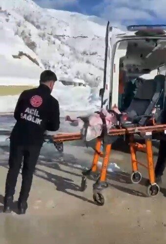 Hakkari’nin Şemdinli ilçesinde yanık yaralanması yaşayan 9 aylık bebek, ileri