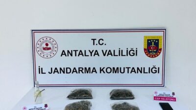 Antalya’nın Serik ilçesinde jandarma ekiplerince düzenlenen operasyonda bir şüphelinin evinde