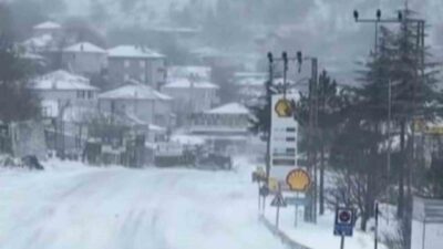 Mersin’in Mut ilçesindeki Sertavul Geçidi’nde kar yağışı, tipi ve sis