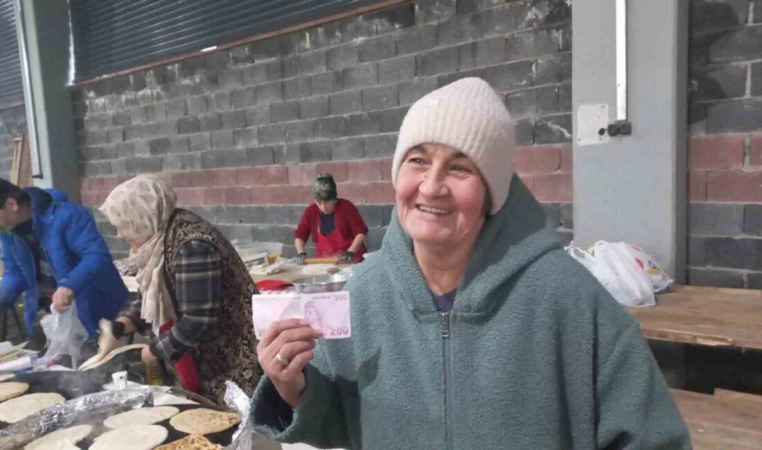 Edirne’de kurulan Üreten Kadınlar Pazarı, soğuk havaya rağmen vatandaşların ilgisini