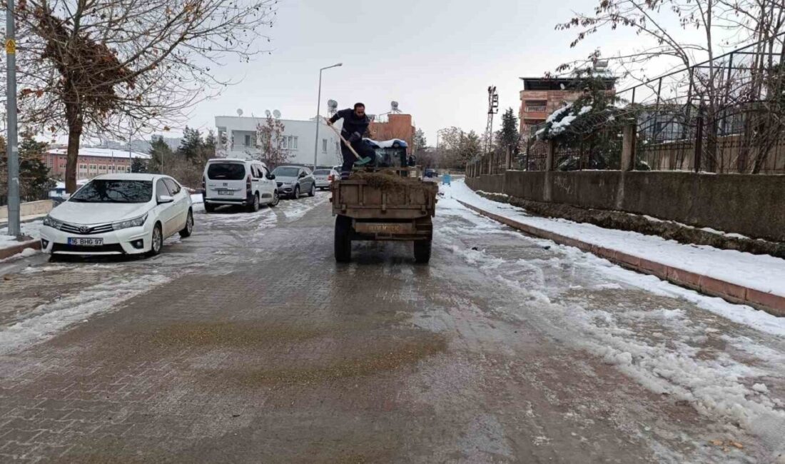 Siirt’te Belediyesi kentte kar yağışı sonrası buzlanmaya karşı çalışmalarına aralıksız