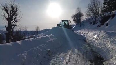 Siirt Özel İdare ekipleri, kar yağışı nedeniyle kapalı olan tüm