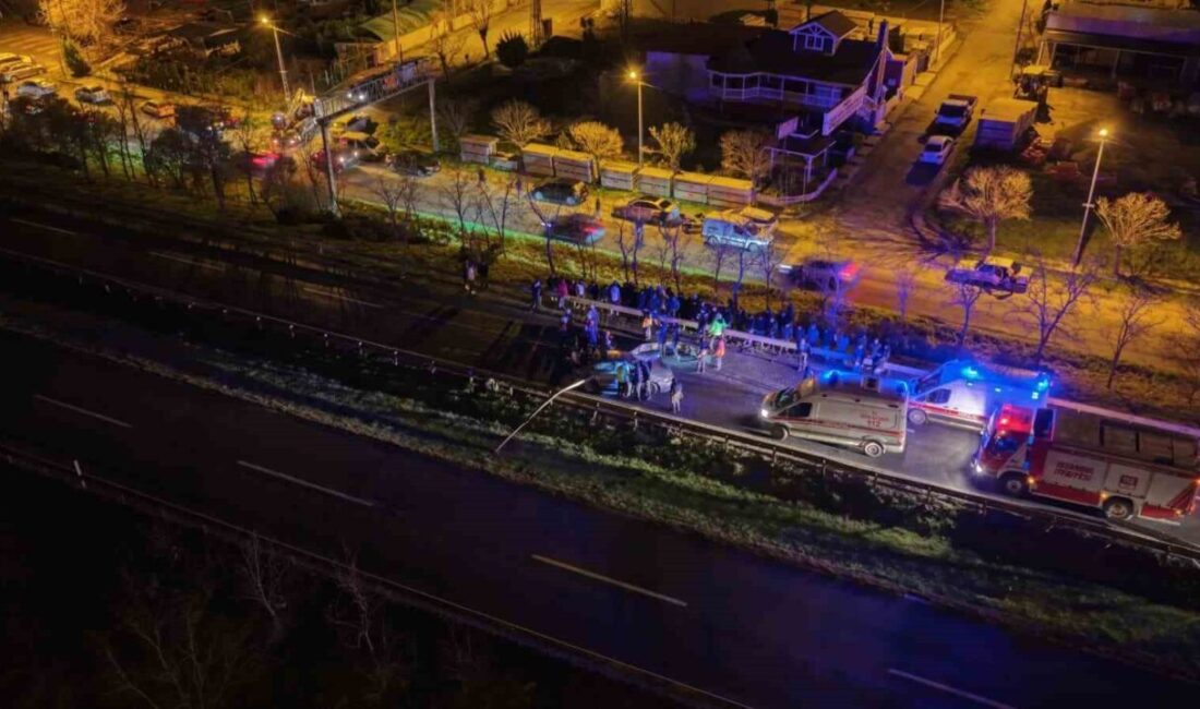 Silivri’de iki aracın karıştığı trafik kazasında 1 kişi hayatını kaybetti,