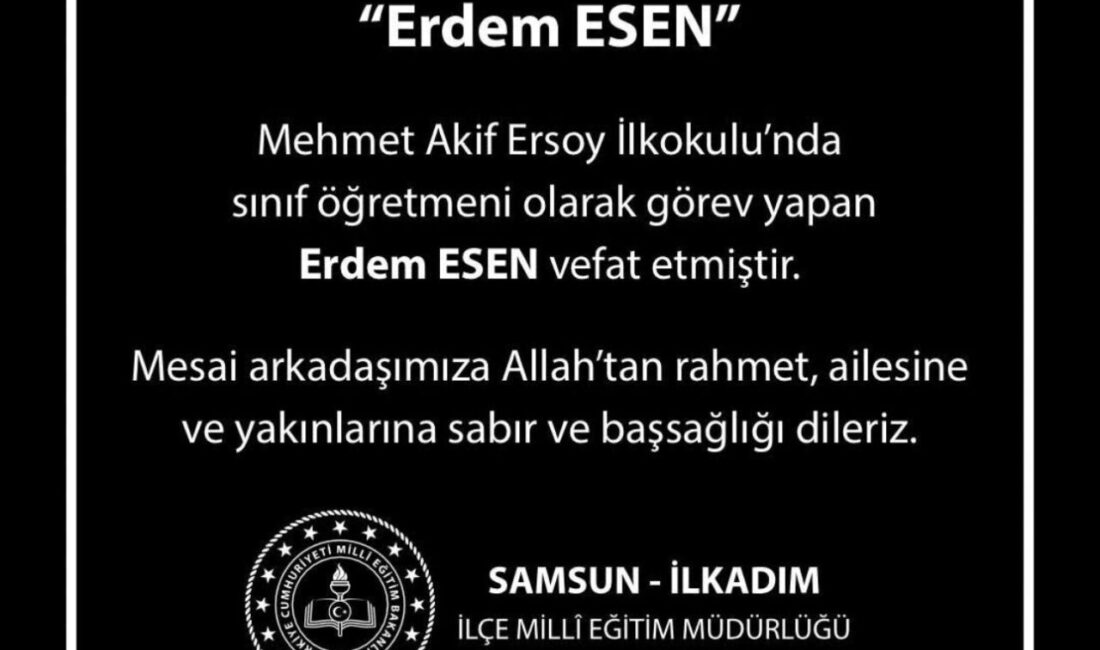 Samsun’un İlkadım ilçesinde bulunan Mehmet Akif Ersoy İlkokulu’nda görev yapan