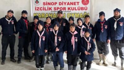 Sinop’ta Diyanet İzcilik Spor Kulübü tarafından organize edilen “Uzun Süreli