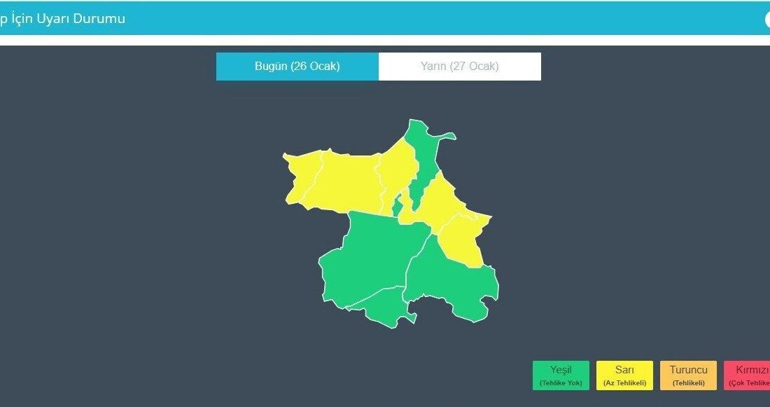 Meteoroloji Genel Müdürlüğü, Sinop’un kuzey ilçeleri için sarı kodlu meteorolojik