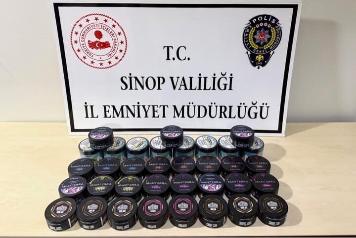 Sinop’un Ayancık ilçesinde polis ekiplerince düzenlenen operasyonlar kapsamında 20 litre