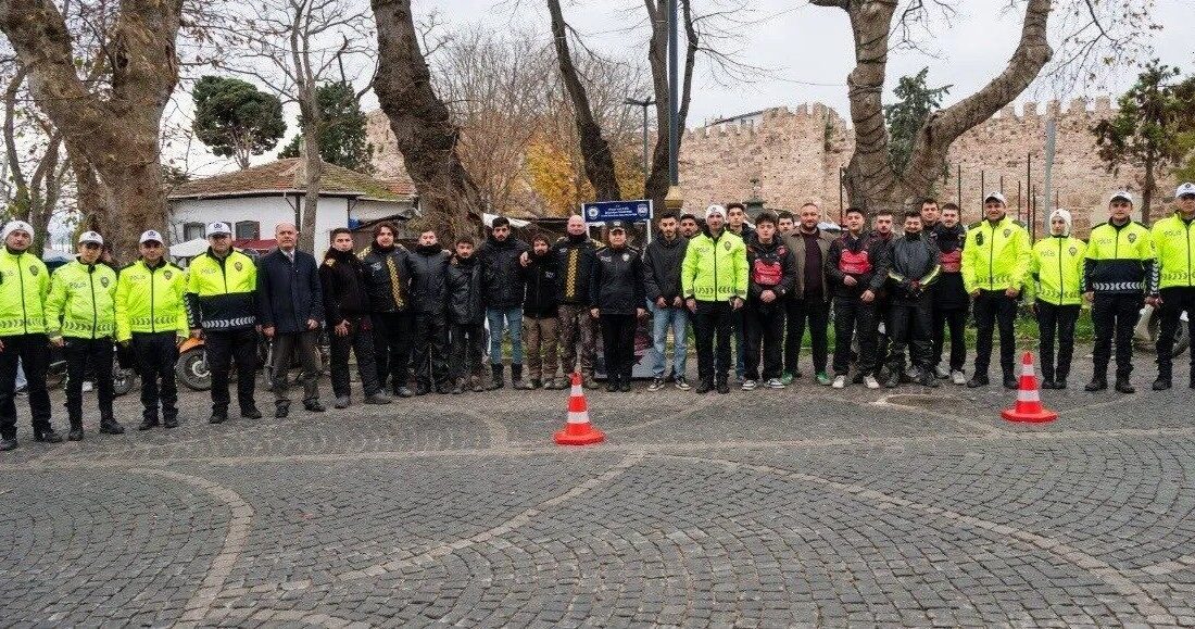 Sinop’ta Motosiklet Denetimleri Eylem Planı kapsamında trafikte güvenliğin artırılması amacıyla