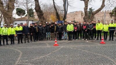 Sinop’ta Motosiklet Denetimleri Eylem Planı kapsamında trafikte güvenliğin artırılması amacıyla