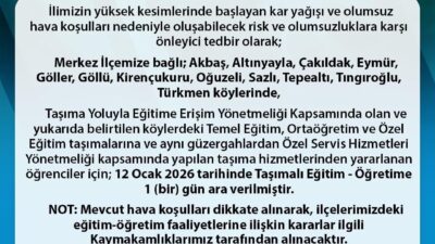 Sinop Valiliği, il genelinde özellikle yüksek kesimlerde etkisini artıran kar