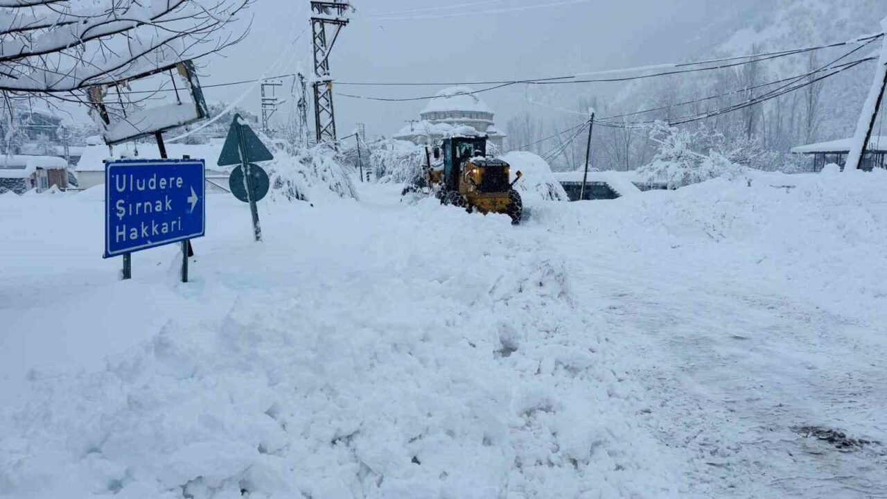 Şırnak’ın Beytüşşebap ilçesinde 2 hastaya ambulanslar yolların kapalı olması nedeni