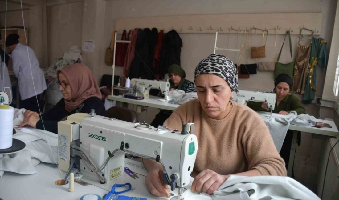 Şırnak’ta sert geçen kış nedeni ile öğrenciler için eşofmanlar dikilmeye