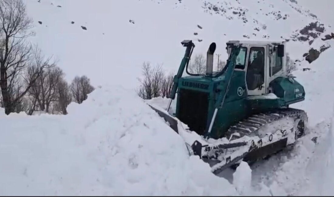Şırnak’ın Beytüşşebap ilçesinde kar kalınlığı bazı bölgelerde 2 metreyi aşarken,