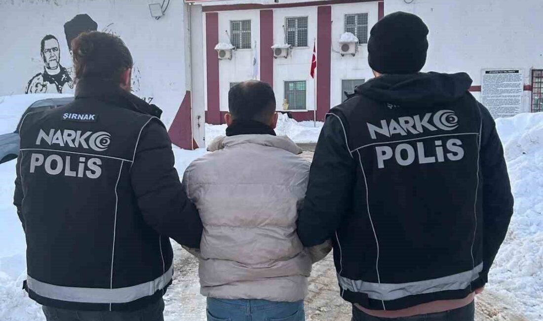 Şırnak’ta uyuşturucu suçundan kesinleşmiş hapis cezası bulunan şahıs, polis ekipleri