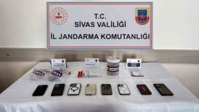 Sivas’ın Gemerek ilçesinde jandarma ekiplerince uyuşturucu madde ticaretine yönelik eş