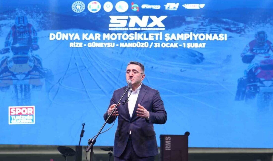 SNX Türkiye Dünya Kar Motosikleti Şampiyonası’nın resmi açılış seremonisi; Rize’de
