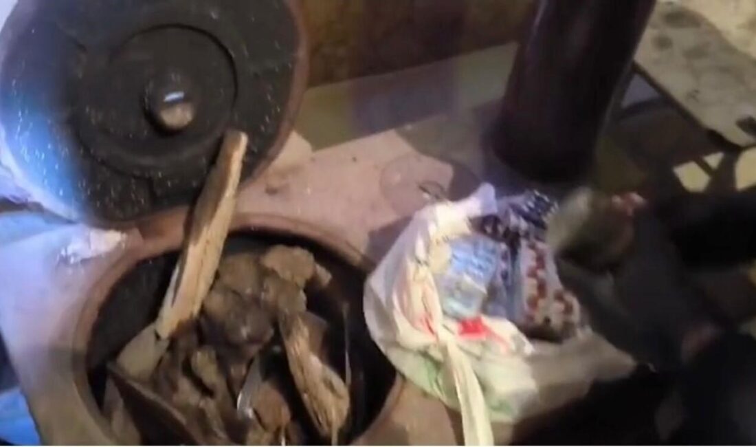 KIRŞEHİR(İHA)– Kırşehir’de polis ekipleri tarafından yapılan operasyonda soba içerisine gizlenmiş