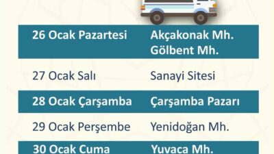 Söke Belediyesi’ne ait mobil tahsilat aracı, vatandaşların belediyeye olan ödemelerini