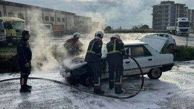 Söke-Aydın karayolu üzerinde seyir halinde olan bir otomobil, araç muayene
