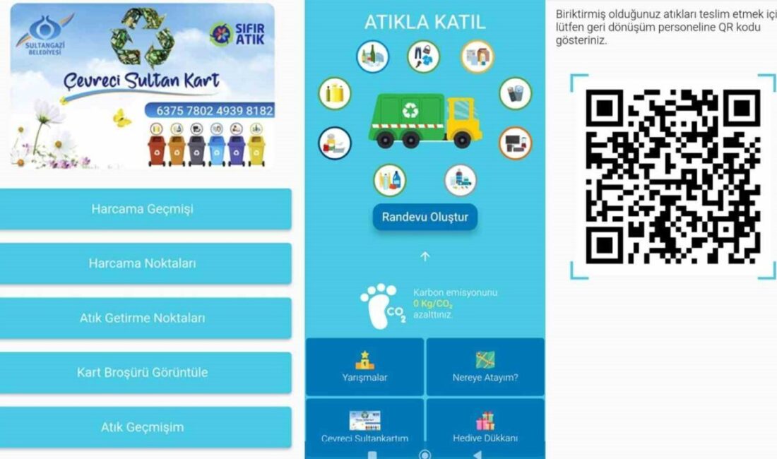 Sultangazi Belediyesinin atıkların geri dönüşümünü yaygınlaştırmak için hayata geçirdiği uygulama