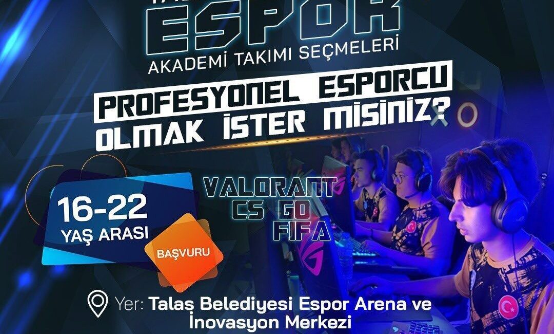 Talas Belediyesi; dijital çağın yükselen spor alanı olan e-sporda gençlere