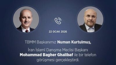 TBMM Başkanı Numan Kurtulmuş, İran İslami Danışma Meclisi Başkanı Mohammad