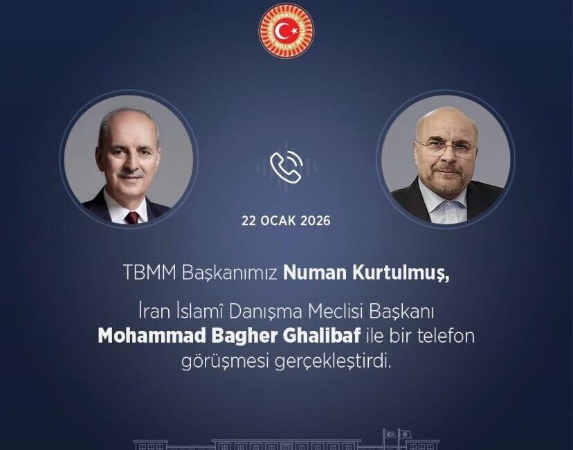 TBMM Başkanı Numan Kurtulmuş, İran İslami Danışma Meclisi Başkanı Mohammad