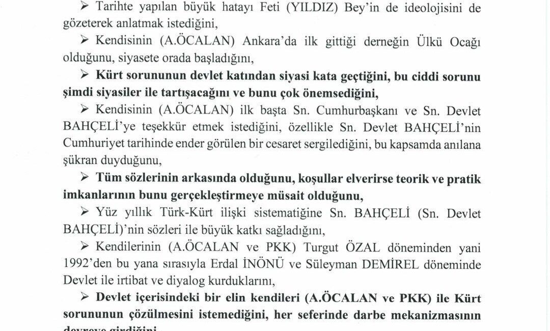 TBMM, üç milletvekilinin terör örgütü PKK’nın elebaşı Abdullah Öcalan ile