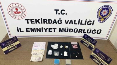 Tekirdağ genelinde uyuşturucu ile mücadele kapsamında 11 ilçede düzenlenen denetim