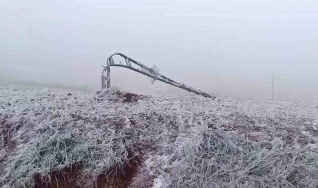 Hatay’da etkili olan tipiyle birlikte 100’den fazla elektrik direği yıkılırken,