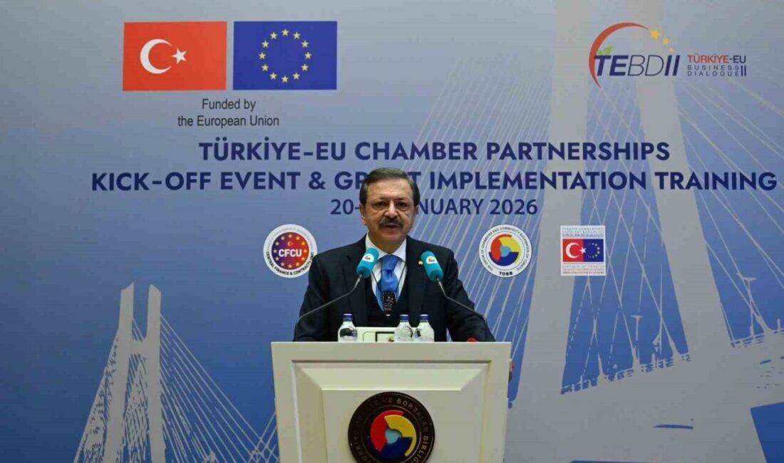 Türkiye-AB İş Dünyası Diyaloğu II Projesi’nin tanıtım toplantısında konuşan Türkiye