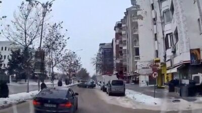 Elazığ’da Tofaş otomobiliyle drift atan sürücü trafiği tehlikeye soktu. O
