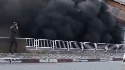 Tokat’ta iki katlı müstakil evin giriş katında çıkan yangın, itfaiyenin