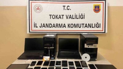 Tokat’ın Erbaa ilçesinde jandarma ekiplerince yasa dışı bahis örgütüne yönelik