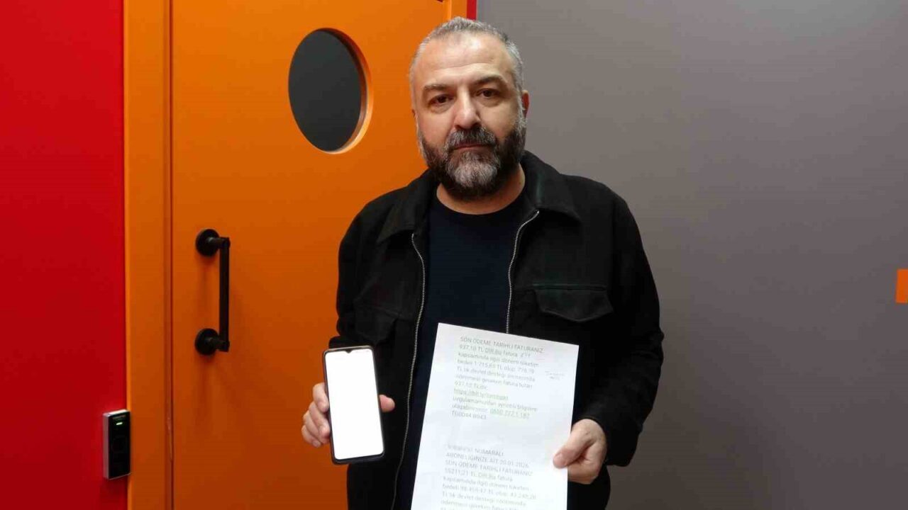 Isparta’da bir vatandaş, doğal gaz firması Torosgaz’dan gelen SMS ile