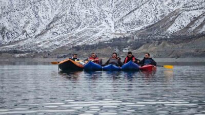 Erzurum’un Uzundere ilçesinde bulunan Tortum Gölü, bu kez sıra dışı