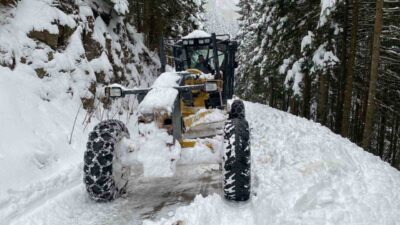 Trabzon’un yüksek kesimlerde bir süredir etkili olan kar yağışı nedeniyle
