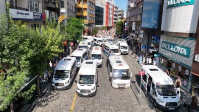 Trabzon’da şehir merkezindeki trafik yükünü azaltmak amacıyla dolmuşlar merkezden kaldırılıyor.